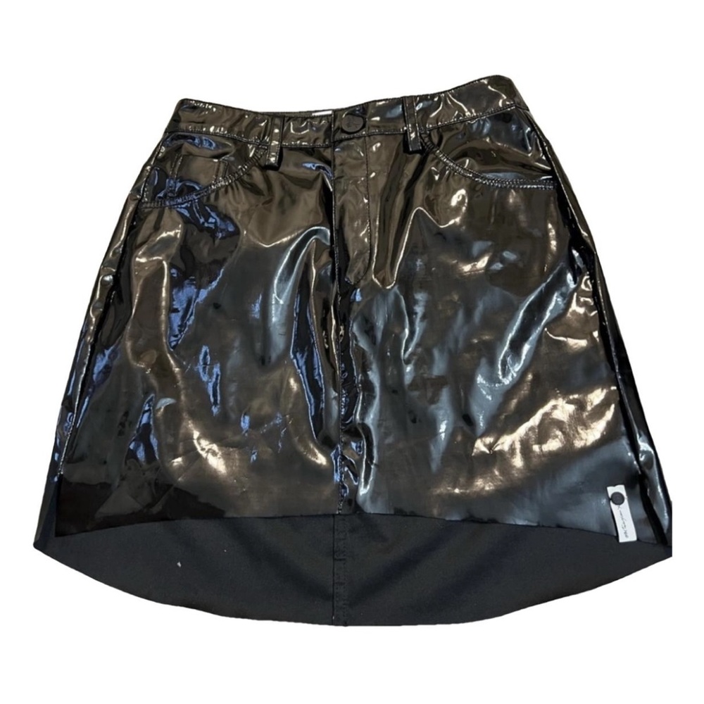 One Teaspoon Black Patent Vegan Leather Skirt Size Small New Never Worn